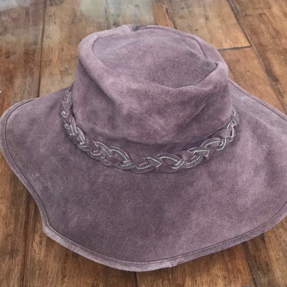 Lucky brand suede floppy hat